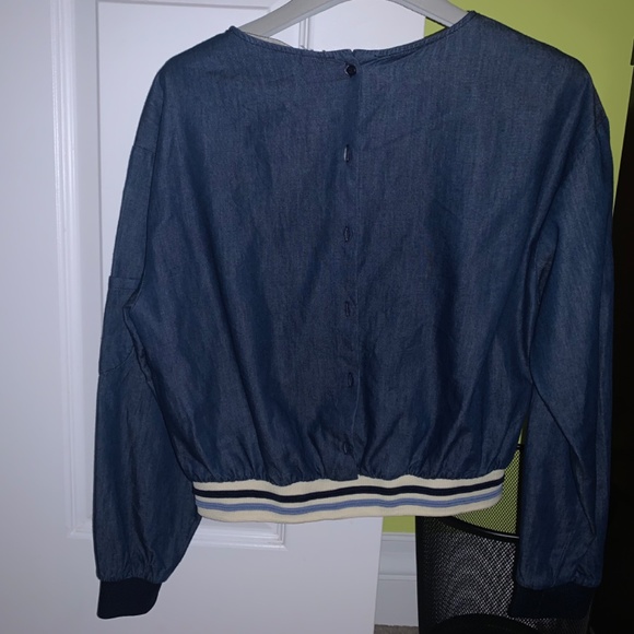 Zara denim looking top - Picture 2 of 2